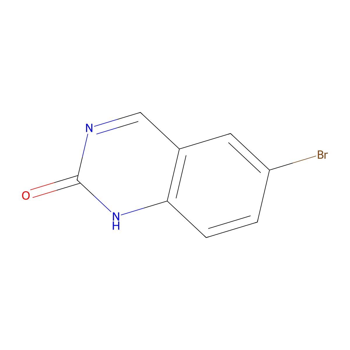 6-Bromoquinazolin-2(1H)-one molecular structure, CAS 79885-37-3