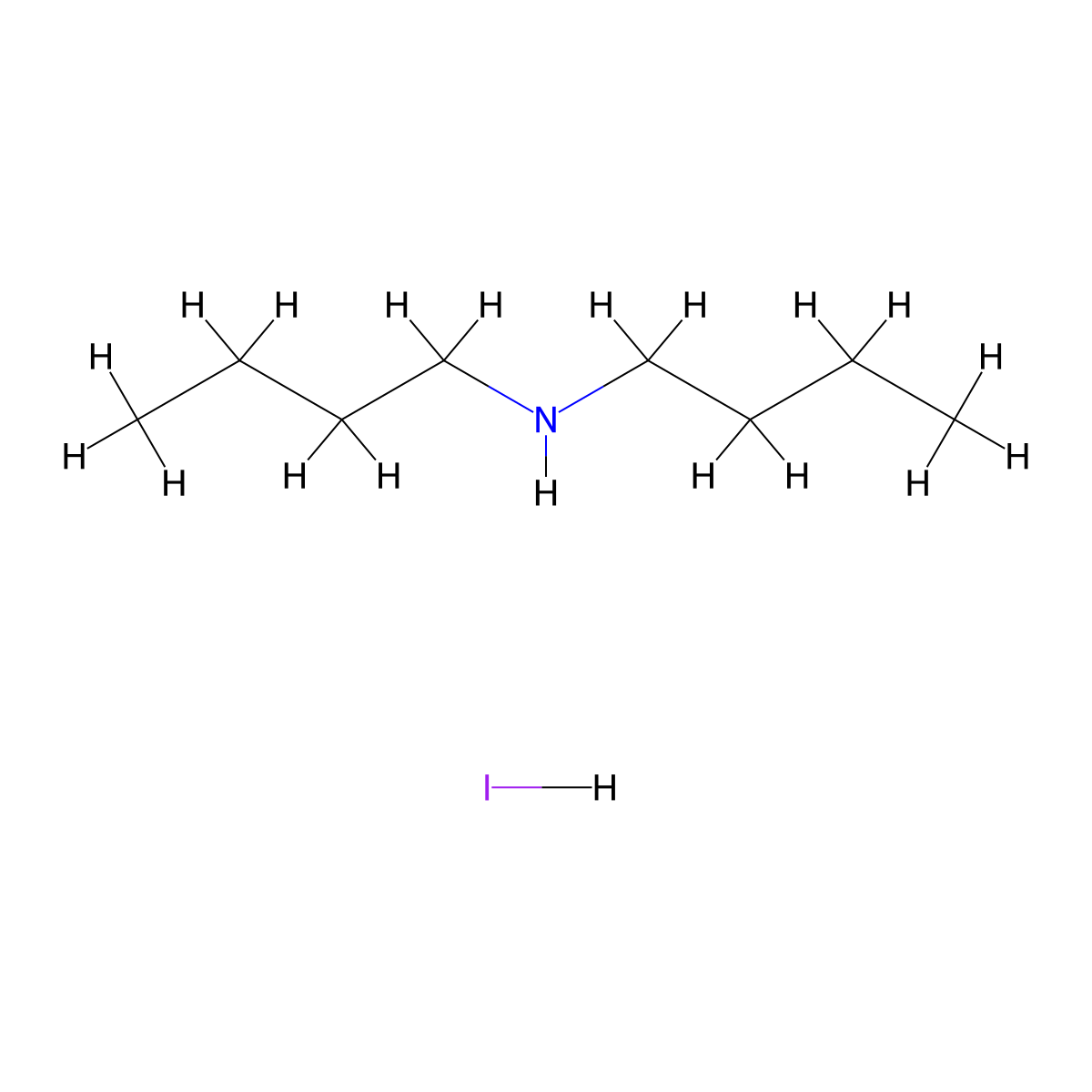 Dibutylamine Hydroiodide molecular structure, CAS 79886-80-9