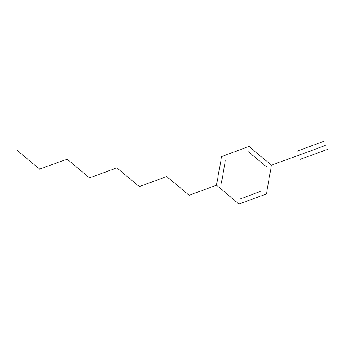 1-Ethynyl-4-octylbenzene molecular structure, CAS 79887-13-1