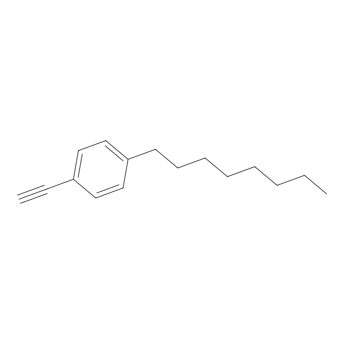 1-Ethynyl-4-octylbenzene molecular structure, CAS 79887-13-1