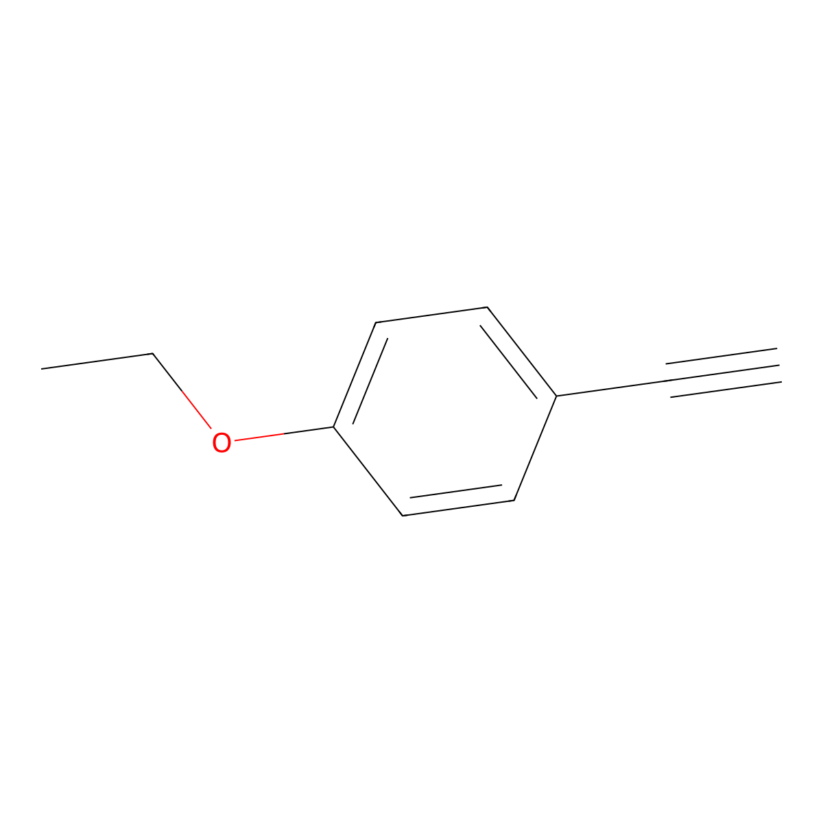 1-Ethoxy-4-ethynylbenzene molecular structure, CAS 79887-14-2