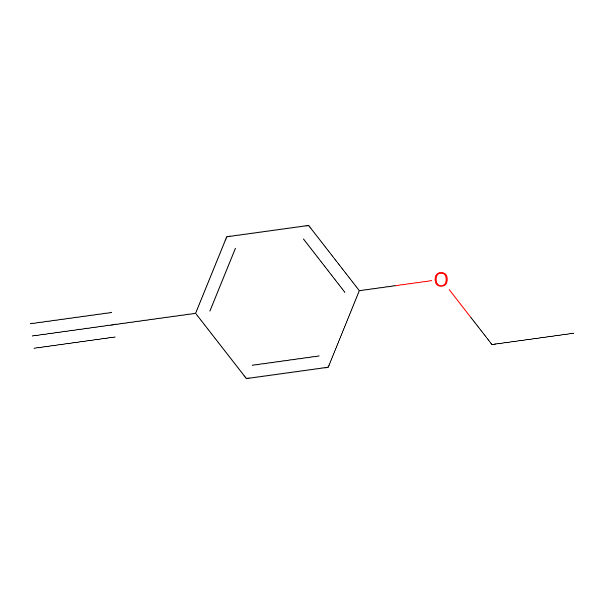 1-Ethoxy-4-ethynylbenzene molecular structure, CAS 79887-14-2