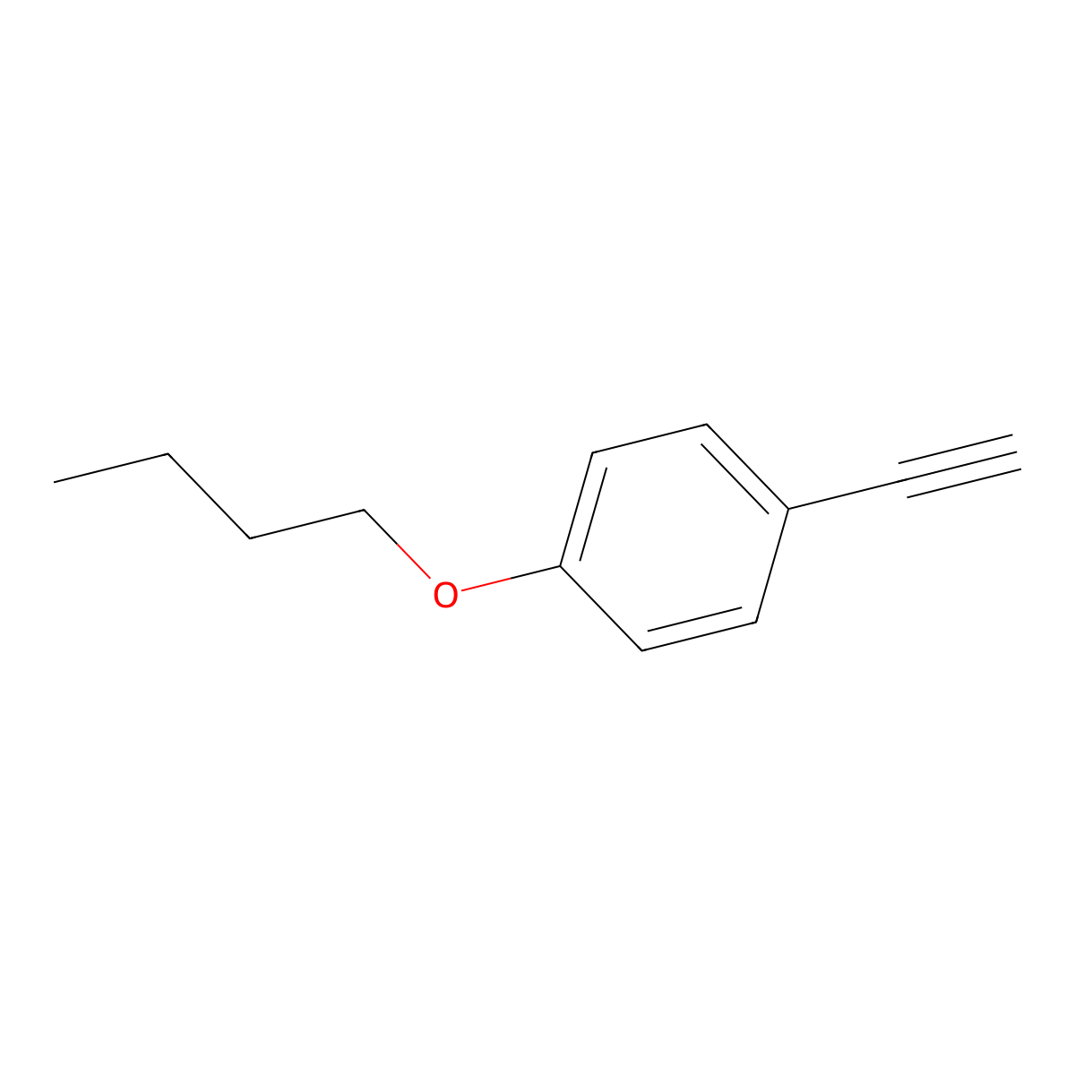 1-Butoxy-4-ethynylbenzene molecular structure, CAS 79887-15-3