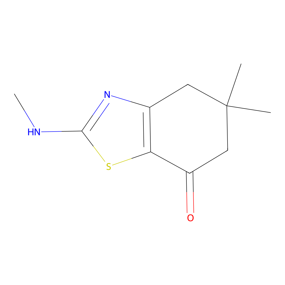 5,5-Dimethyl-2-(methylamino)-5,6-dihydrobenzo[d]thiazol-7(4H)-one molecular structure, CAS 79891-57-9