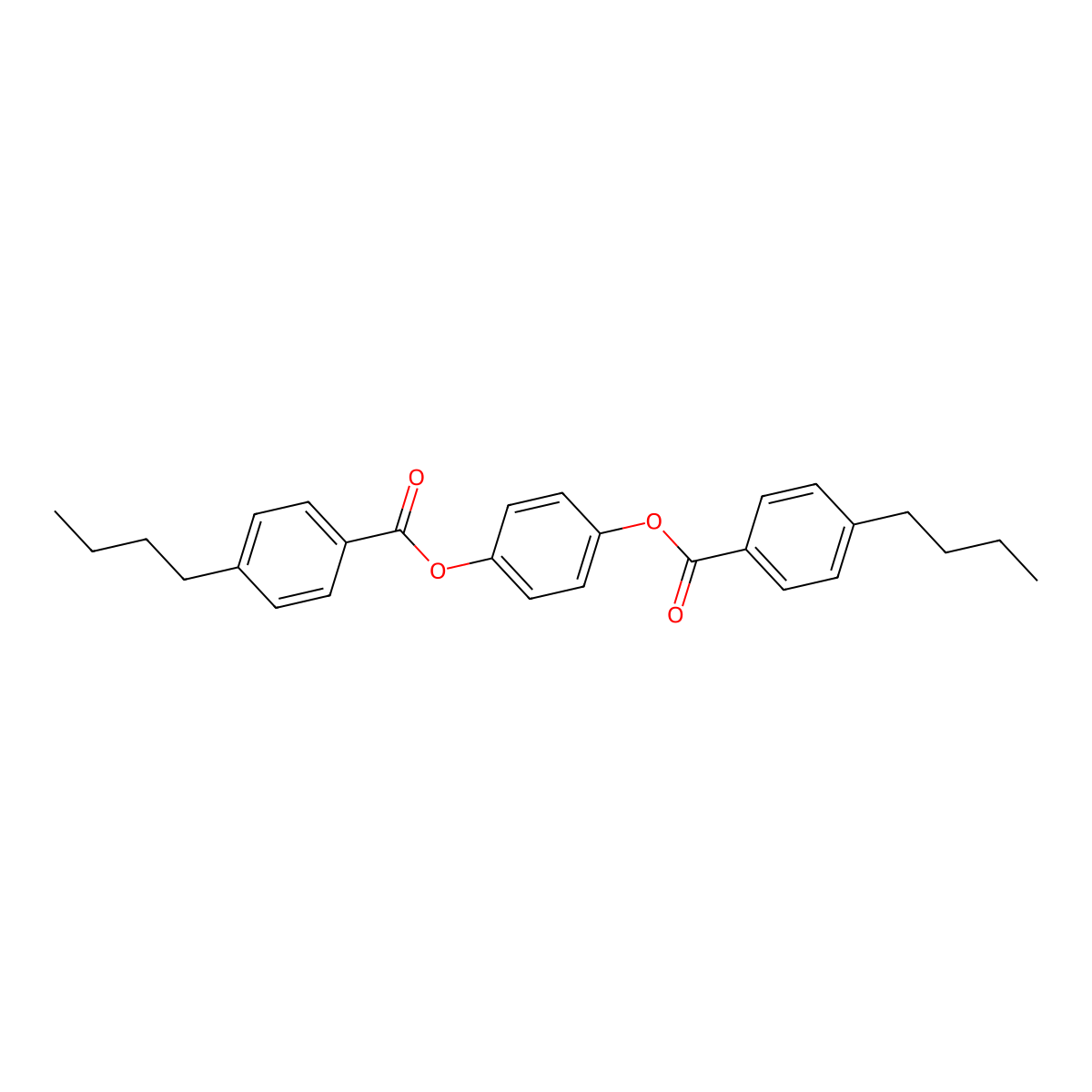 4-(4-Butylbenzoyloxy)phenyl 4-butylbenzoate molecular structure, CAS 79892-74-3
