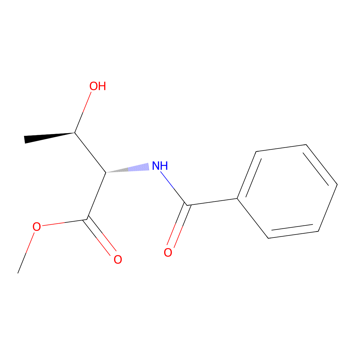 N-Benzoyl-L-threonine methyl ester molecular structure, CAS 79893-89-3