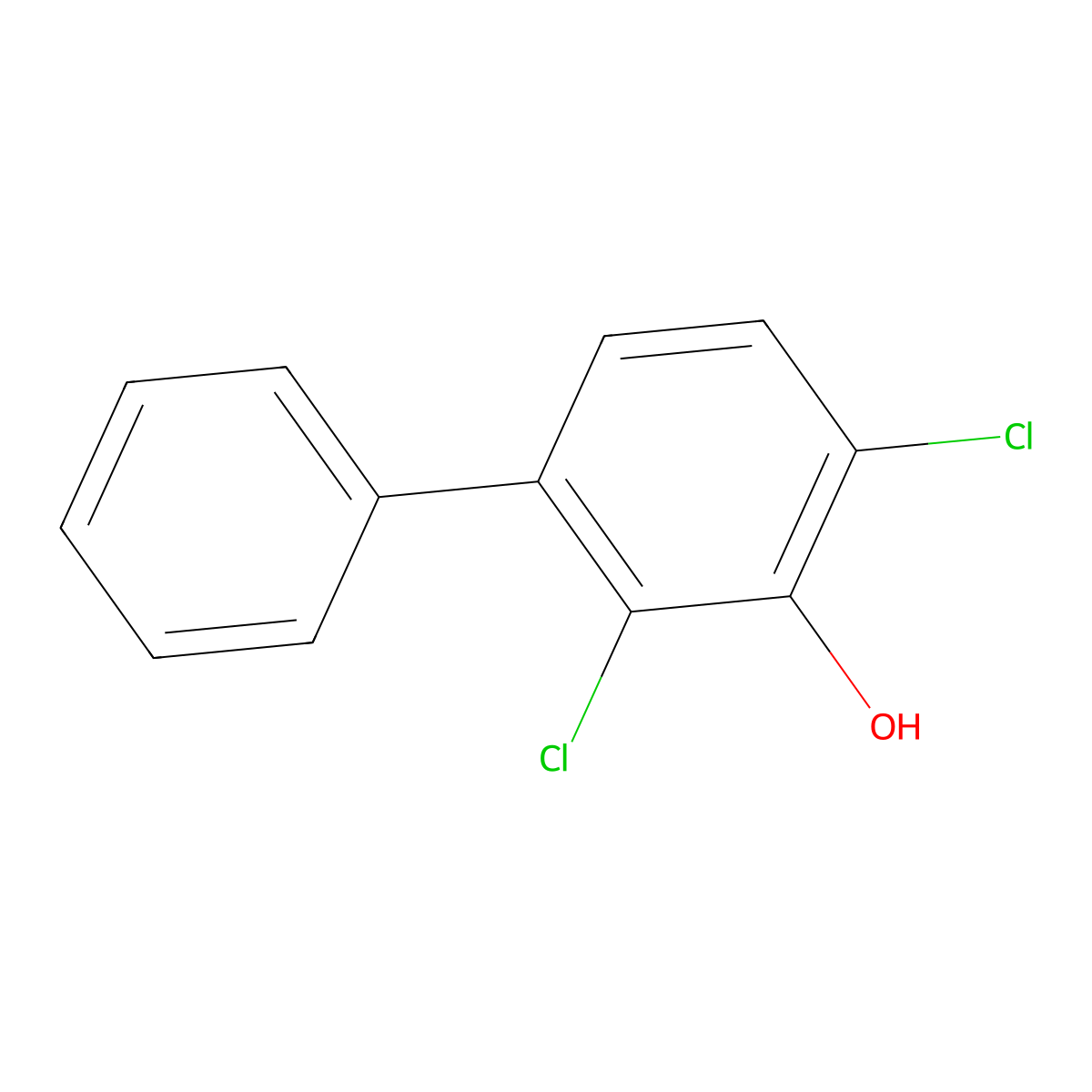 2,6-Dichloro-3-phenylphenol molecular structure, CAS 79900-36-0