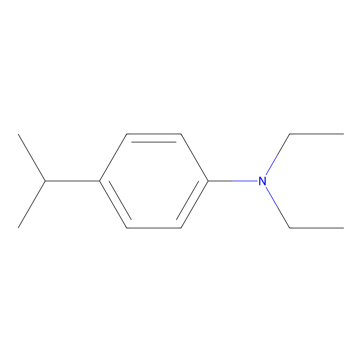 N,N-Diethyl-4-(propan-2-yl)aniline molecular structure, CAS 79900-67-7