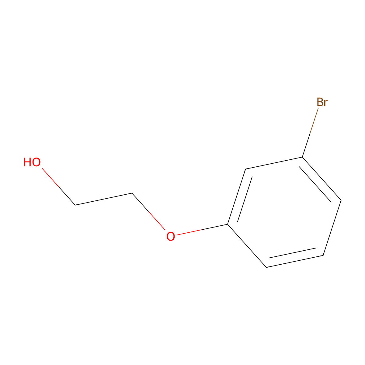 2-(3-Bromophenoxy)ethanol molecular structure, CAS 79906-55-1