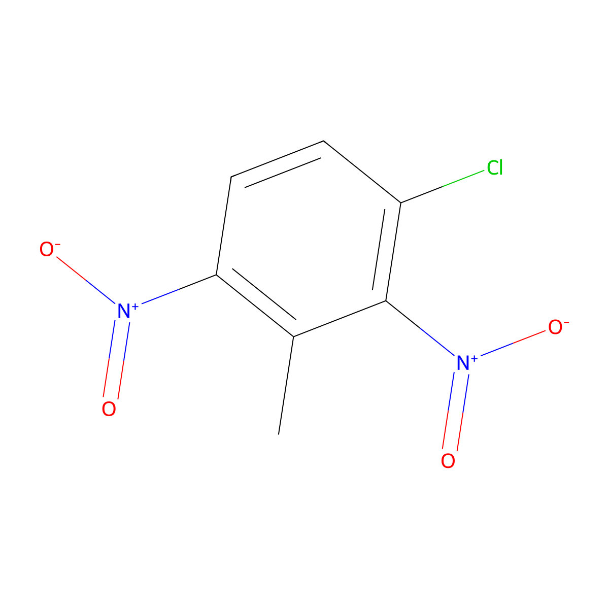 1-Chloro-3-methyl-2,4-dinitrobenzene molecular structure, CAS 79913-56-7