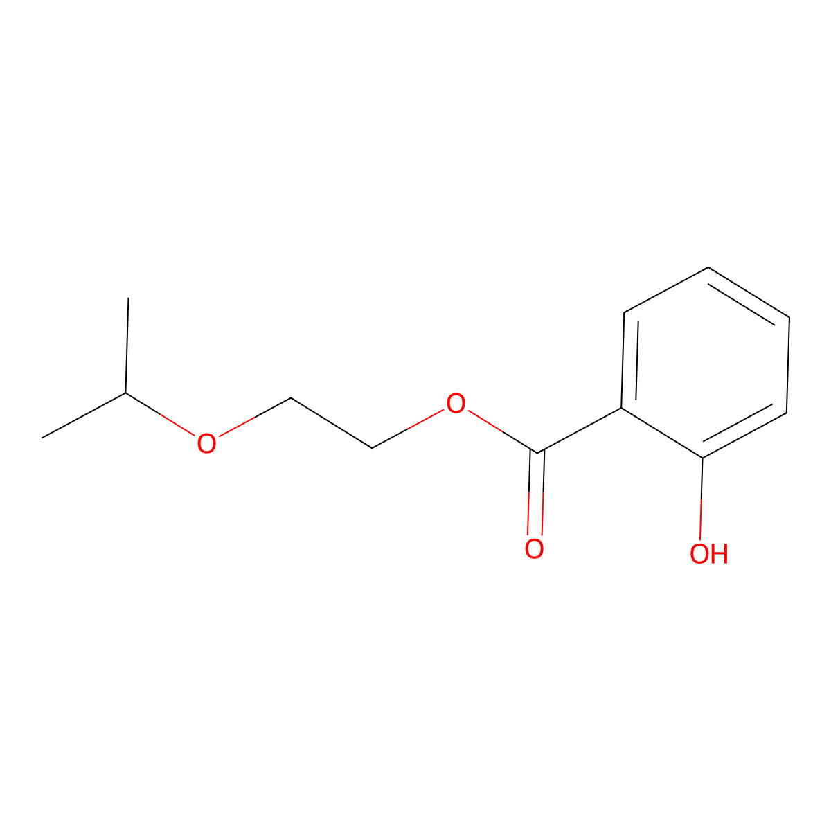 2-Isopropoxyethyl salicylate molecular structure, CAS 79915-74-5