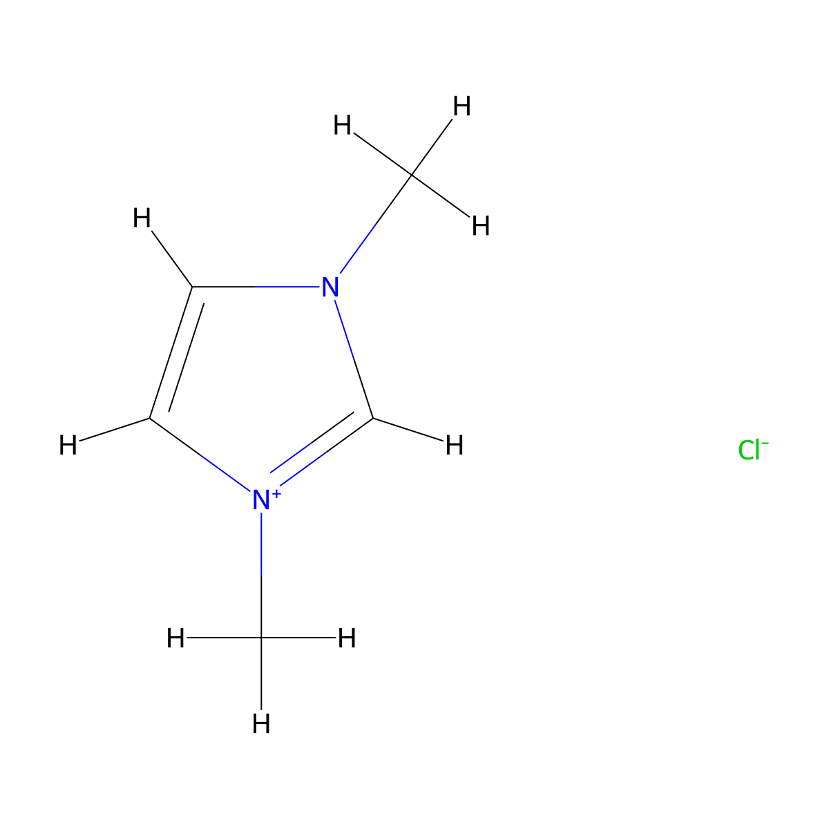 1,3-Dimethylimidazolium Chloride molecular structure, CAS 79917-88-7