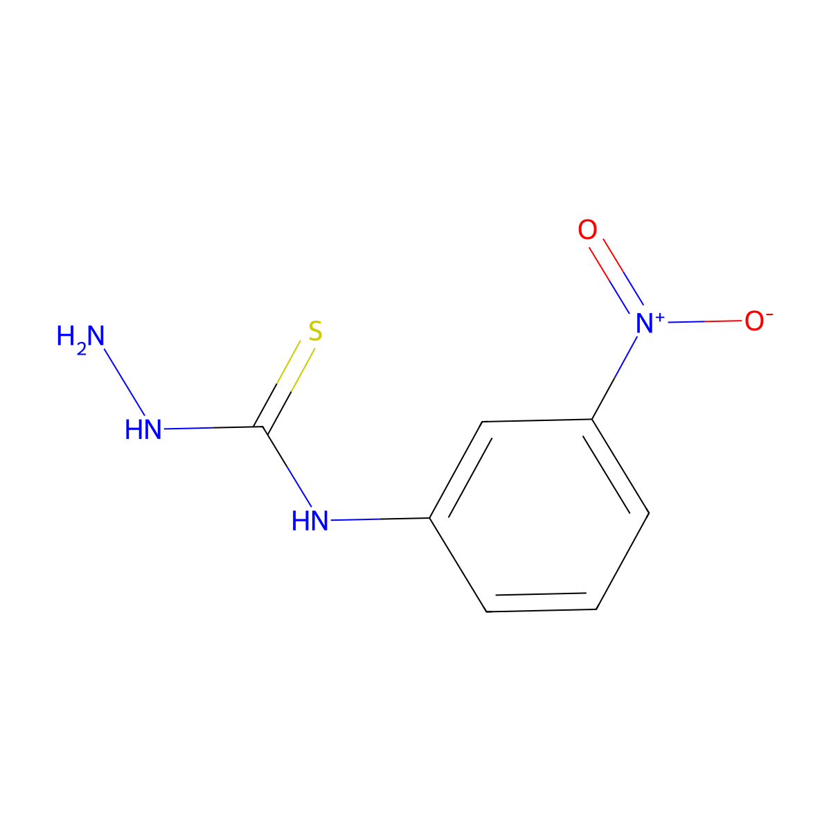 N-(3-Nitrophenyl)hydrazinecarbothioamide molecular structure, CAS 79925-03-4
