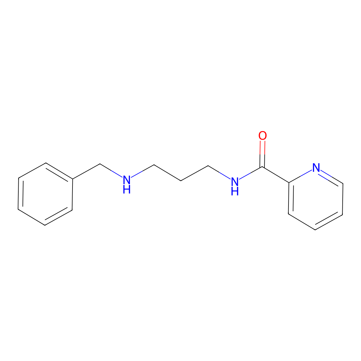 N-[3-(benzylamino)propyl]pyridine-2-carboxamide molecular structure, CAS 799250-33-2
