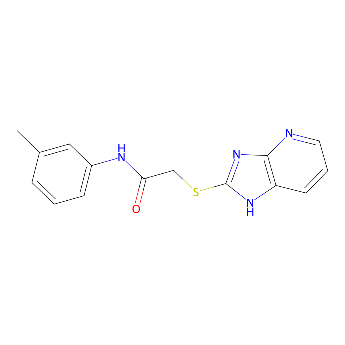 2-(1H-imidazo[4,5-b]pyridin-2-ylsulfanyl)-N-(3-methylphenyl)acetamide molecular structure, CAS 799251-33-5