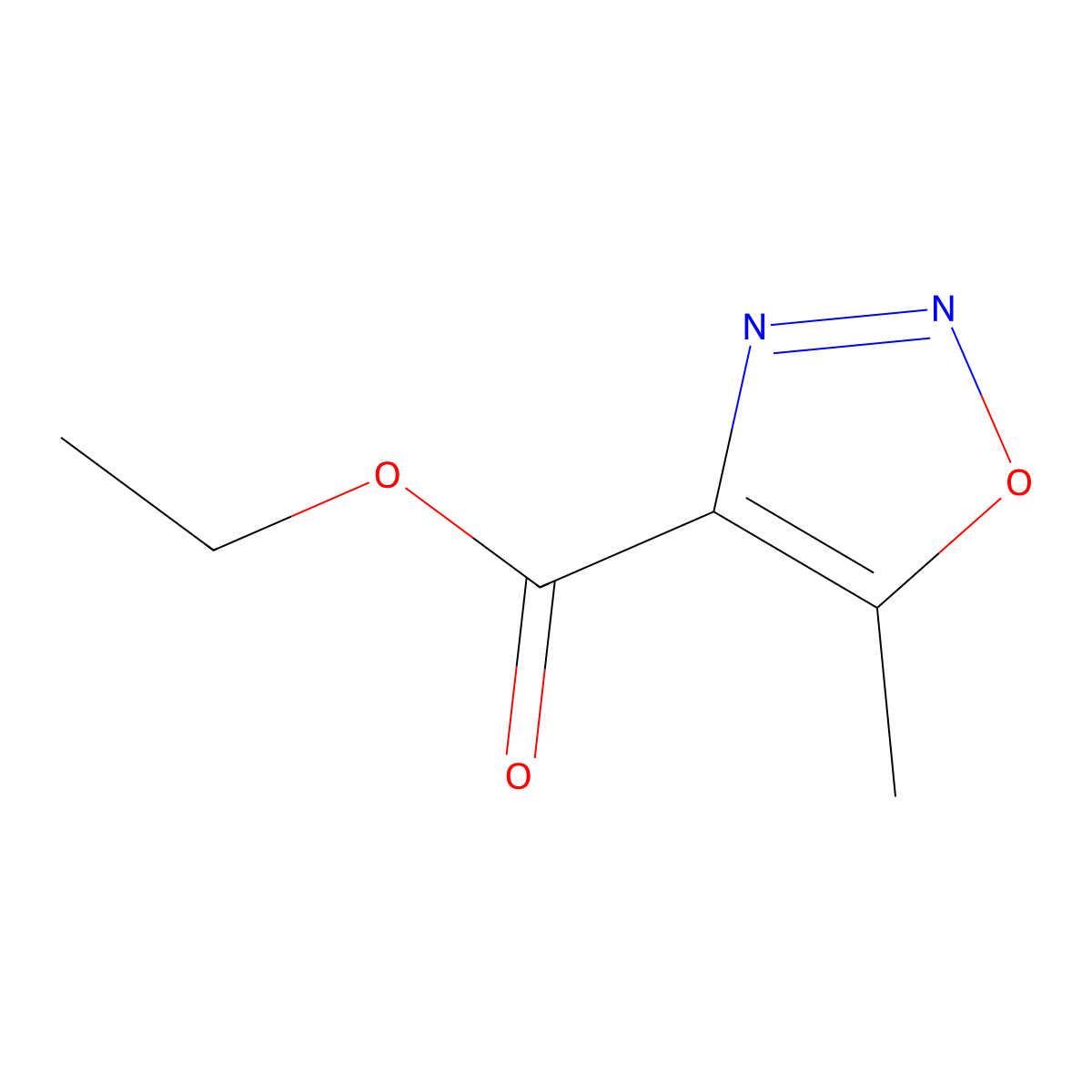 Ethyl 5-Methyl-1,2,3-oxadiazole-4-carboxylate molecular structure, CAS 799257-45-7
