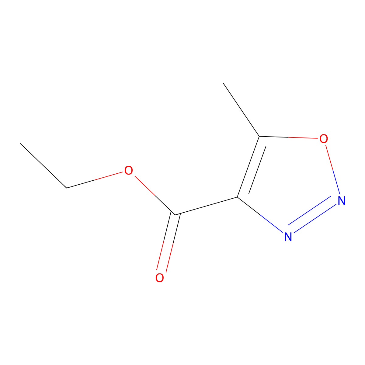 Ethyl 5-Methyl-1,2,3-oxadiazole-4-carboxylate molecular structure, CAS 799257-45-7