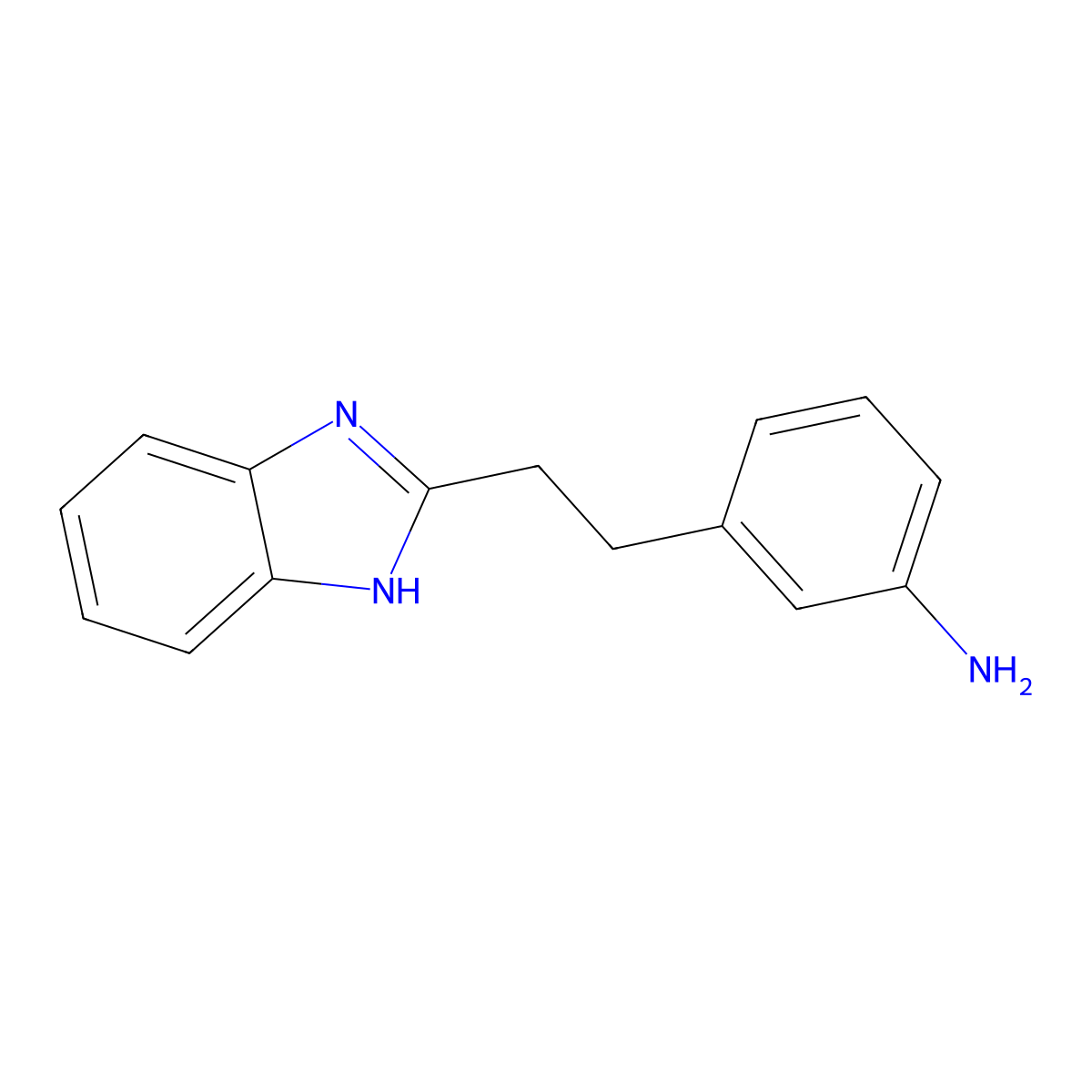 3-(2-(1H-Benzo[d]imidazol-2-yl)ethyl)aniline molecular structure, CAS 799257-70-8