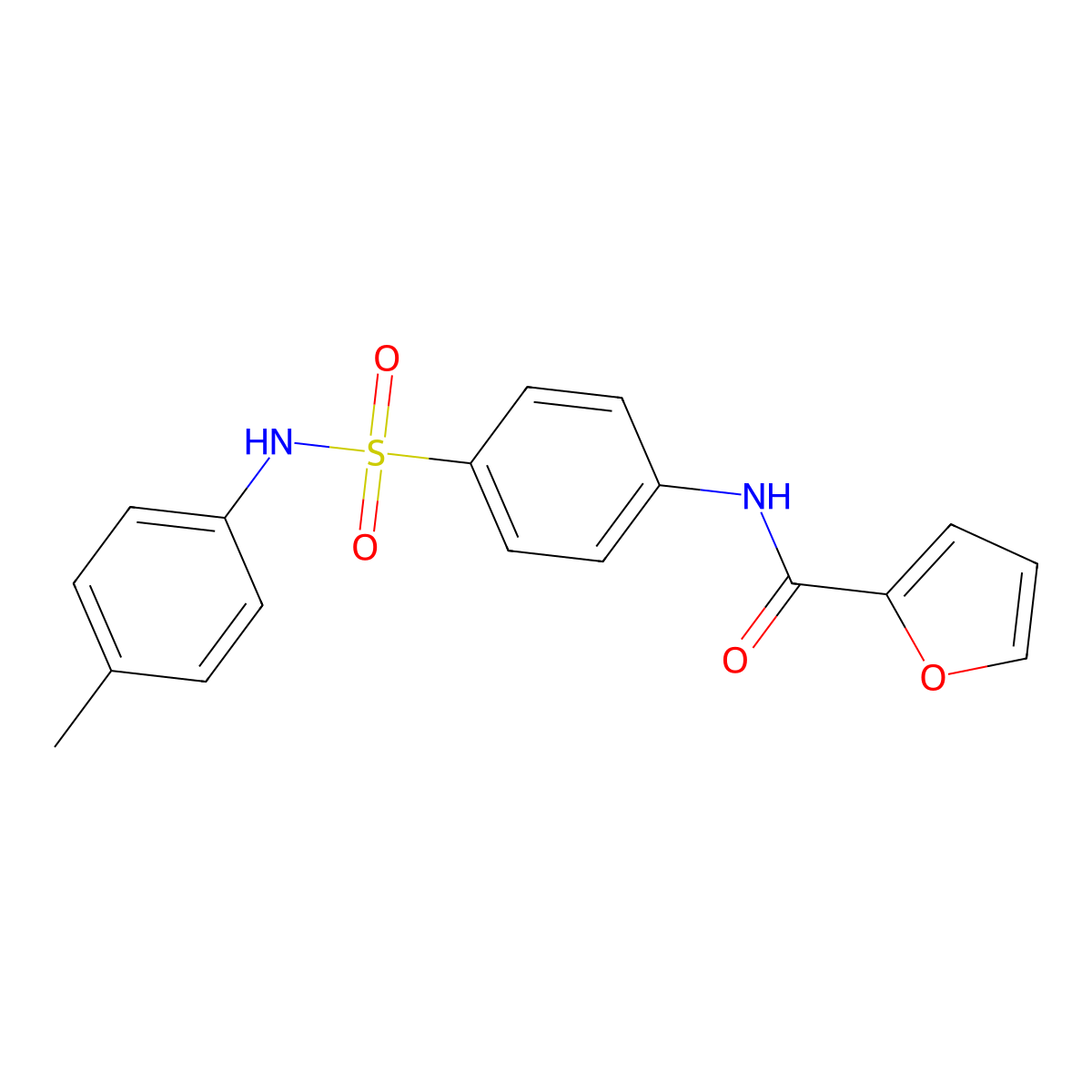 N-[4-[(4-methylphenyl)sulfamoyl]phenyl]furan-2-carboxamide molecular structure, CAS 799259-63-5