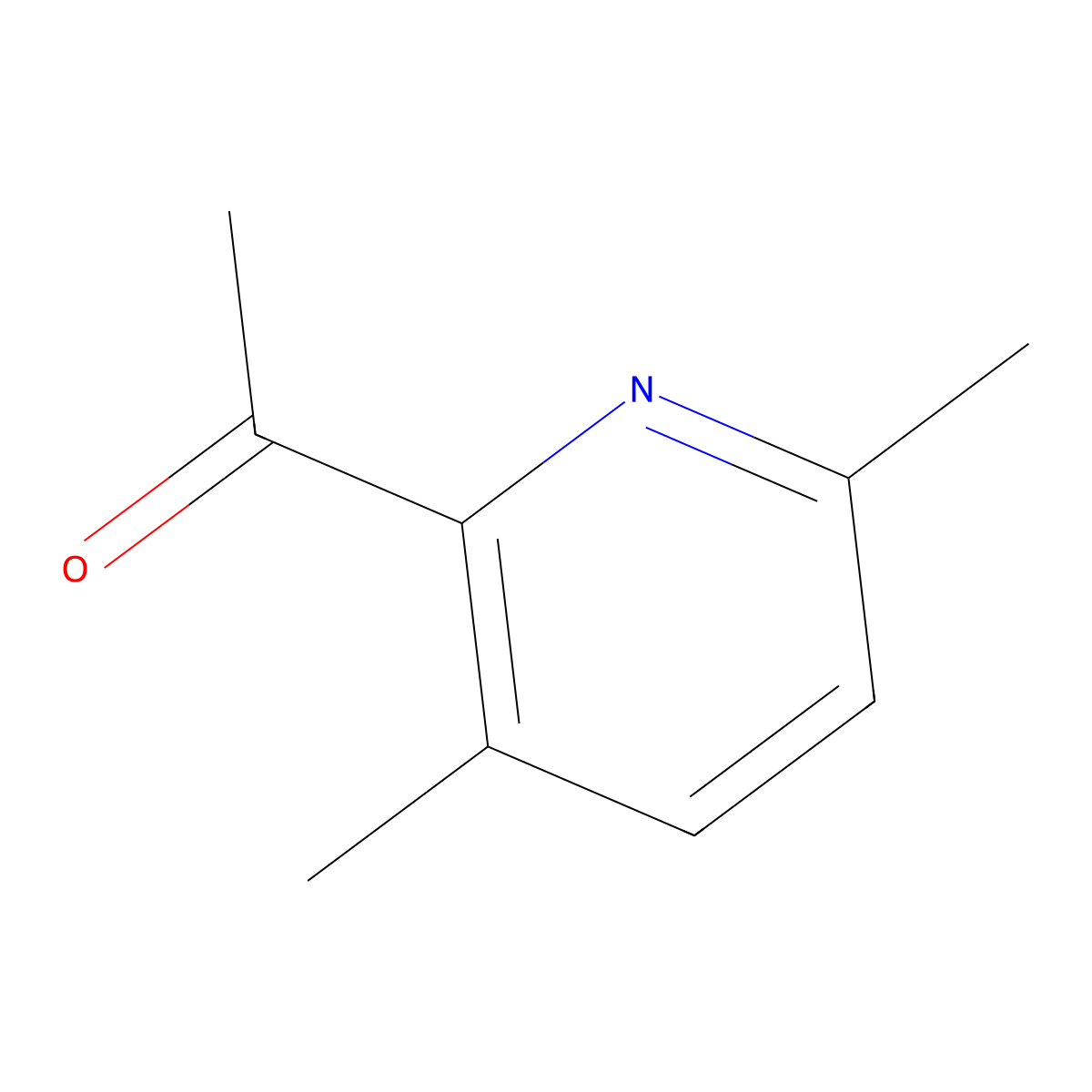 1-(3,6-Dimethylpyridin-2-yl)ethanone molecular structure, CAS 79926-01-5