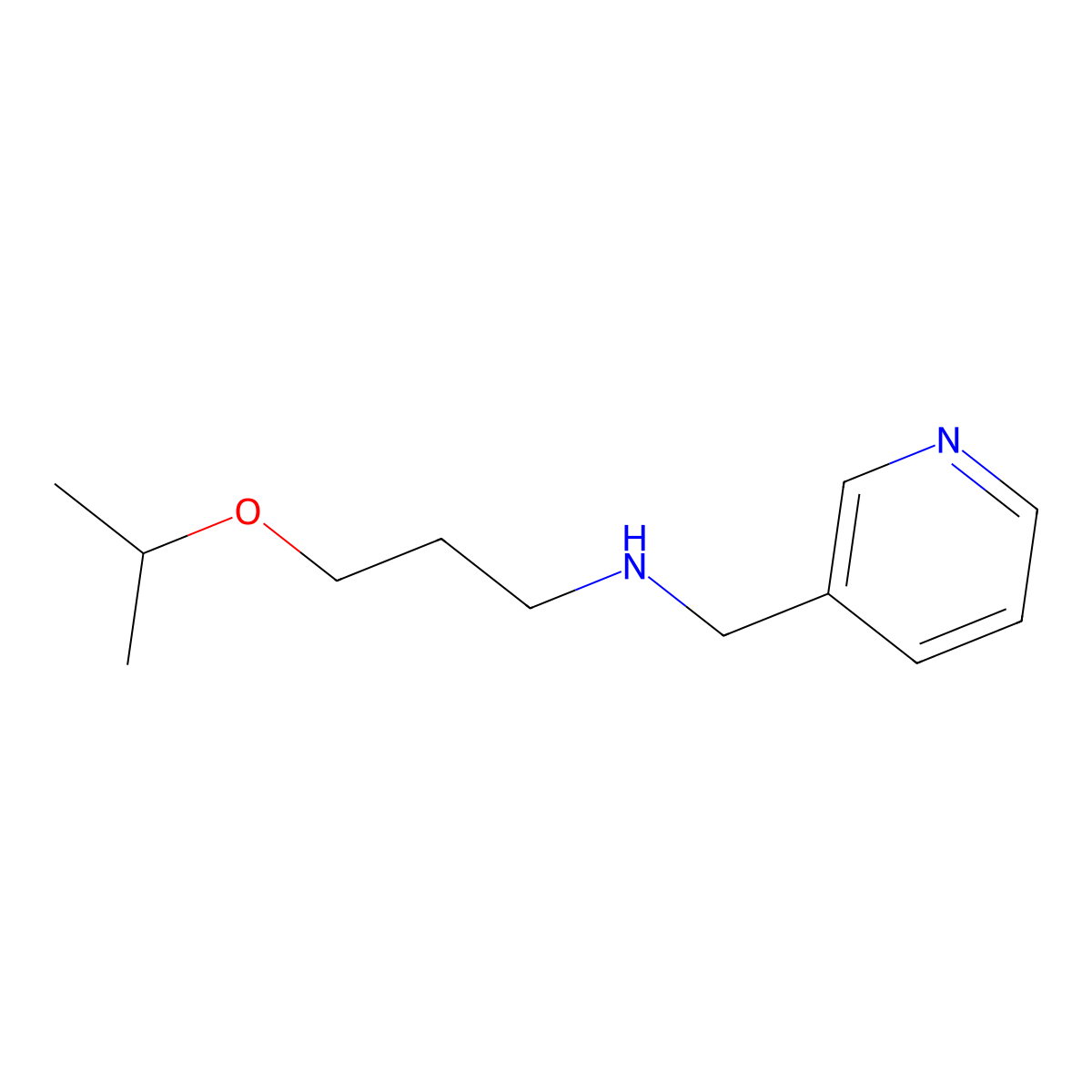 (3-Isopropoxy-propyl)-pyridin-3-ylmethyl-amine molecular structure, CAS 799260-47-2