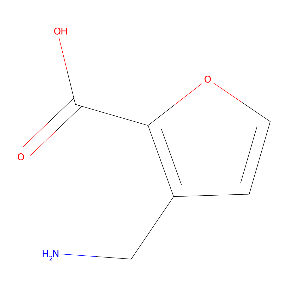 3-(Aminomethyl)furan-2-carboxylic acid molecular structure, CAS 799265-03-5