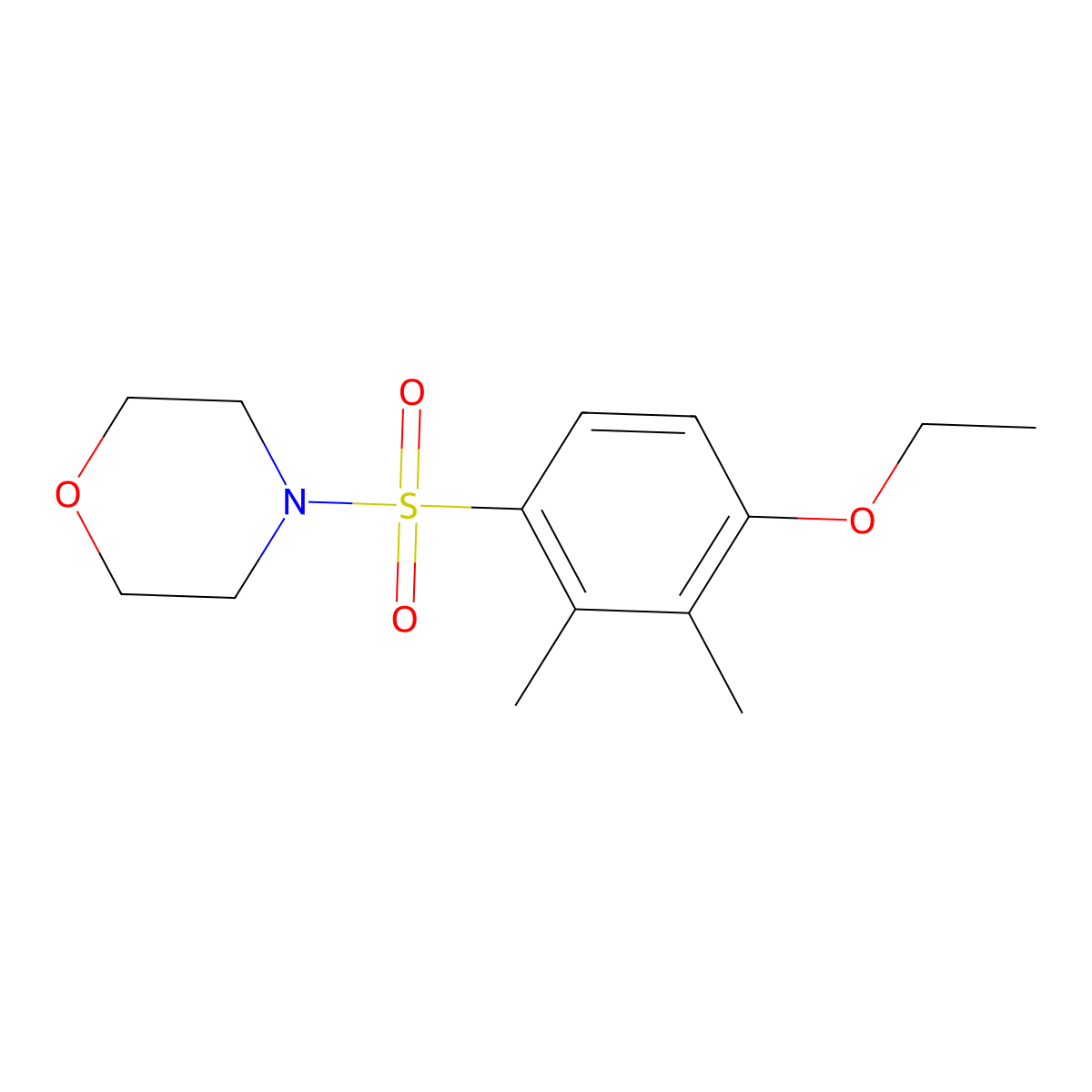 4-(4-Ethoxy-2,3-dimethylphenyl)sulfonylmorpholine molecular structure, CAS 799265-85-3