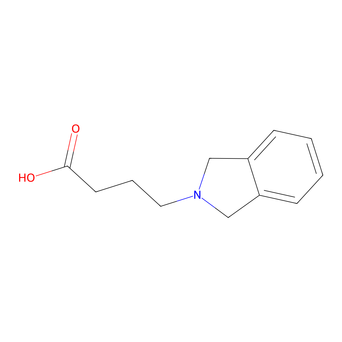 4-(1,3-Dihydro-isoindol-2-yl)-butyric acid molecular structure, CAS 799266-56-1