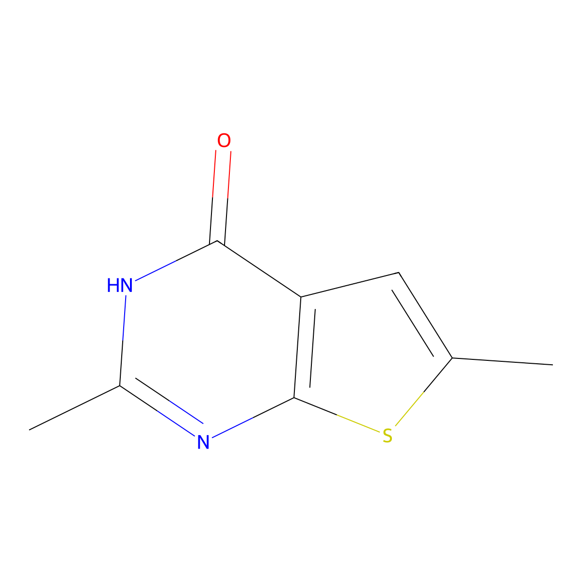 2,6-Dimethylthieno[2,3-D]pyrimidin-4-OL molecular structure, CAS 79927-75-6