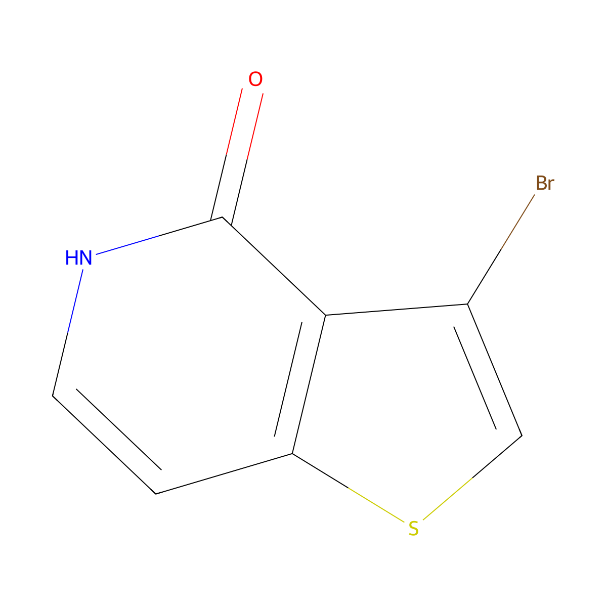 3-Bromothieno[3,2-c]pyridin-4(5H)-one molecular structure, CAS 799293-83-7