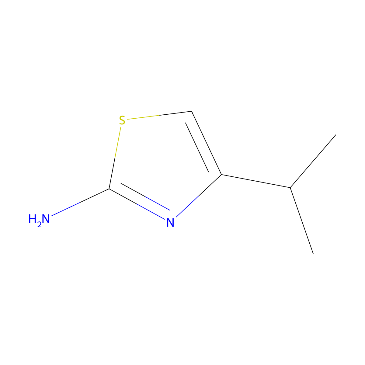 4-(Propan-2-yl)-1,3-thiazol-2-amine molecular structure, CAS 79932-20-0