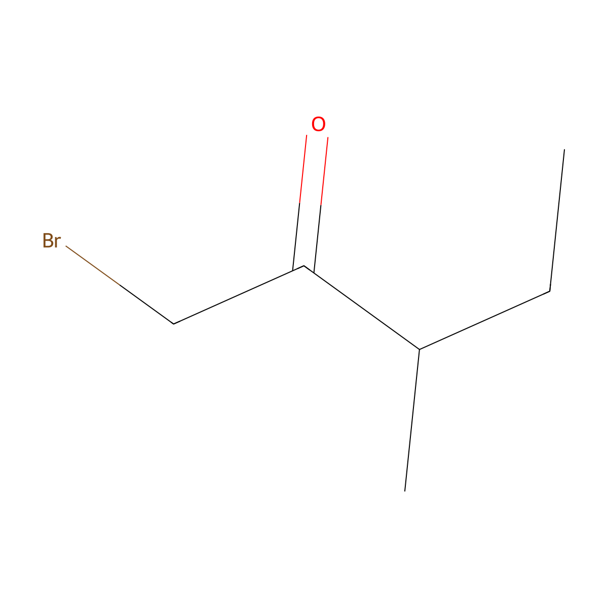 1-Bromo-3-methyl-2-pentanone molecular structure, CAS 79932-23-3