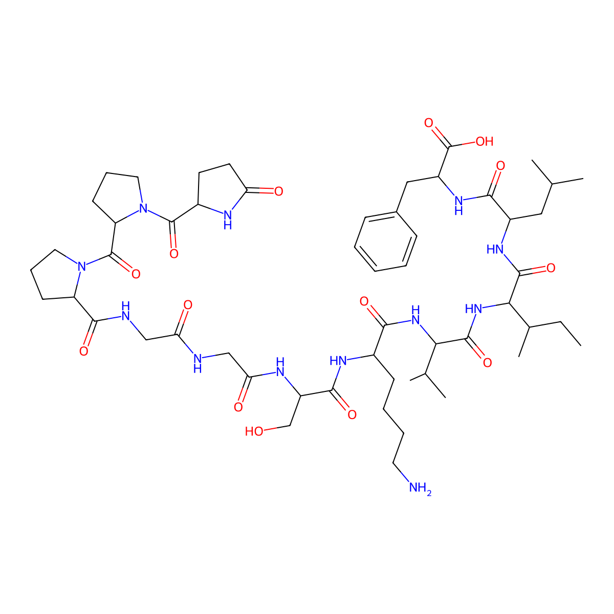 Head activator peptide molecular structure, CAS 79943-68-3