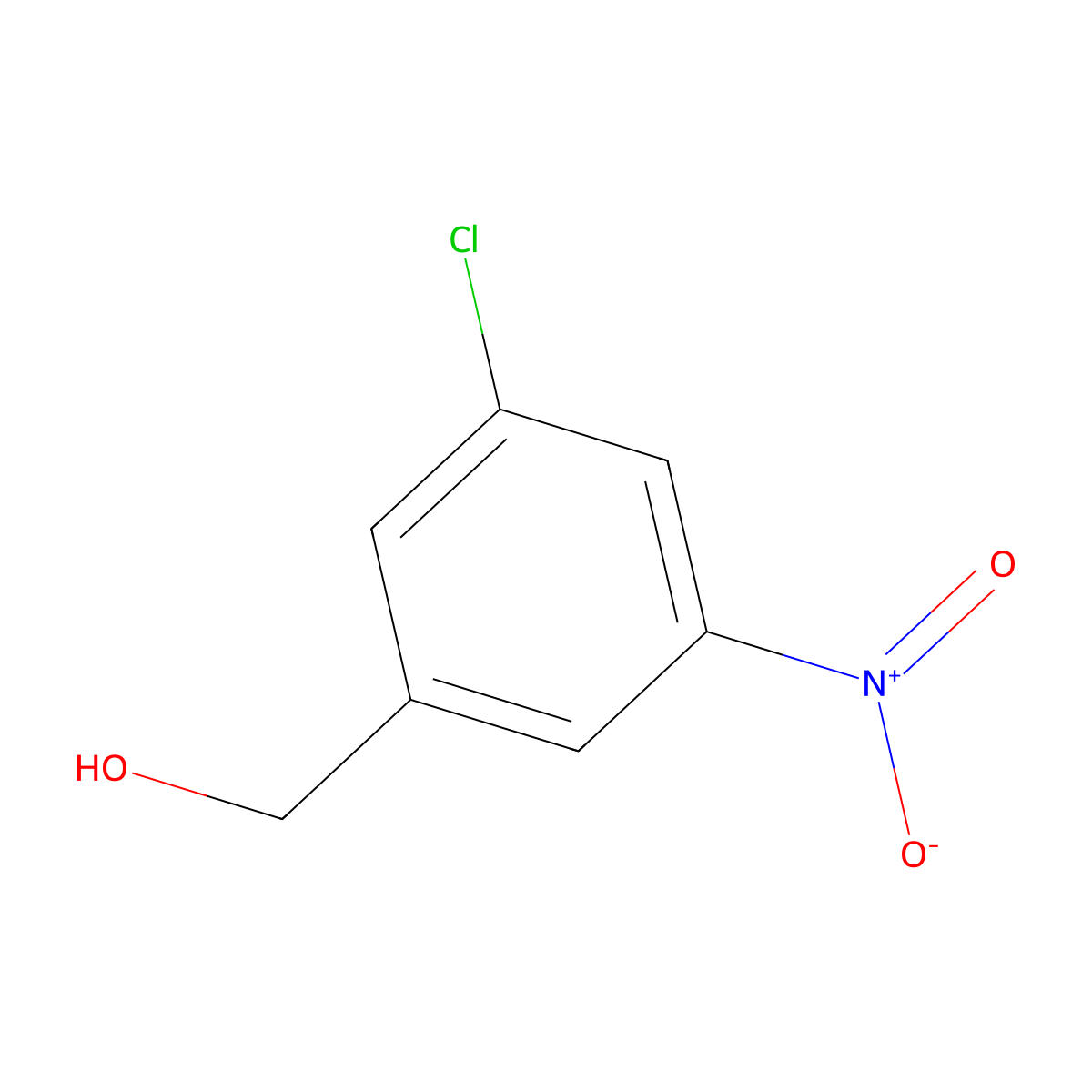 (3-Chloro-5-nitrophenyl)methanol molecular structure, CAS 79944-62-0