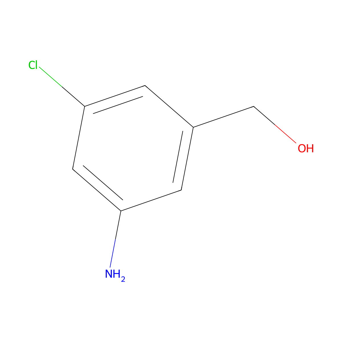 (3-Amino-5-chlorophenyl)methanol molecular structure, CAS 79944-63-1