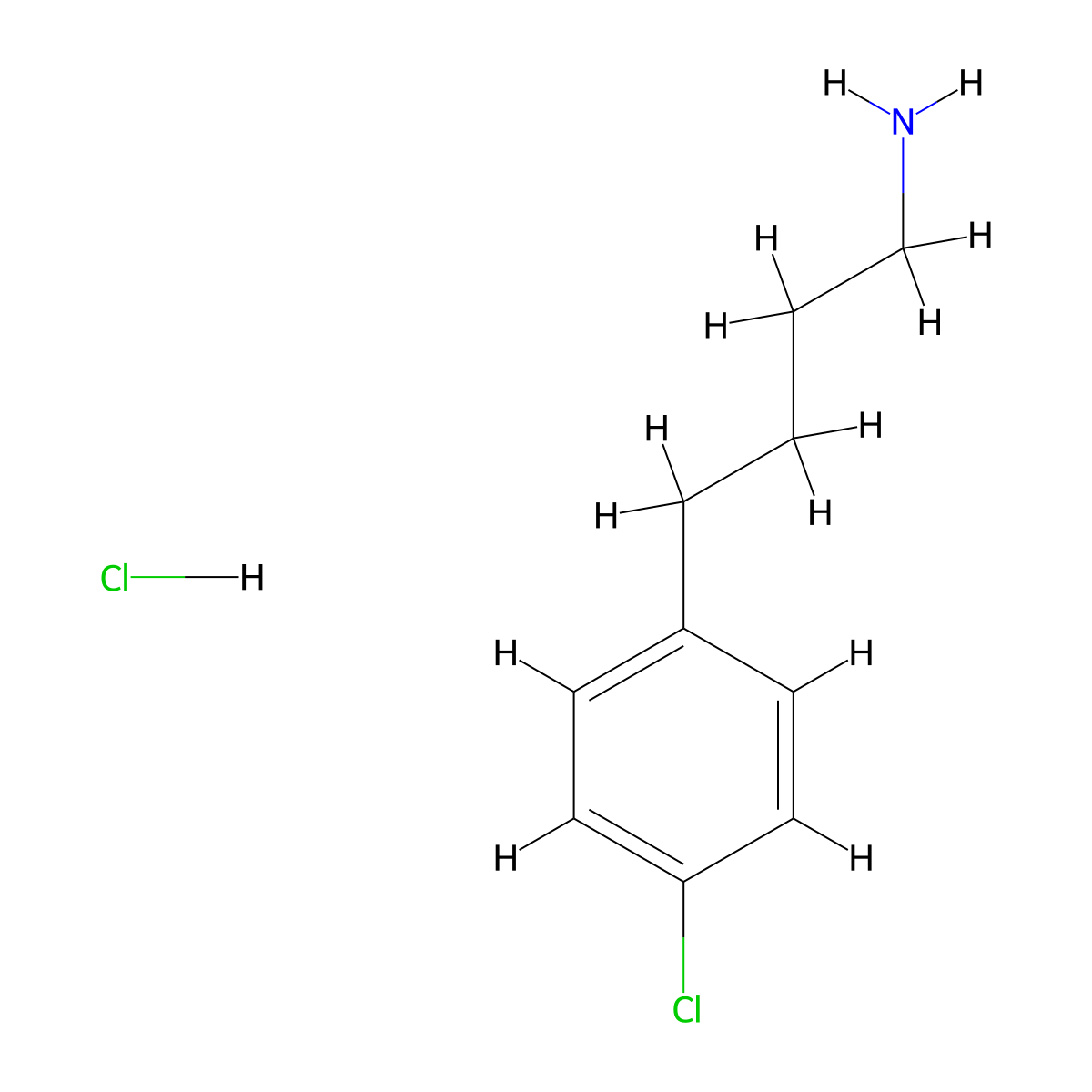4-(4-Chlorophenyl)butan-1-amine hydrochloride molecular structure, CAS 79945-12-3