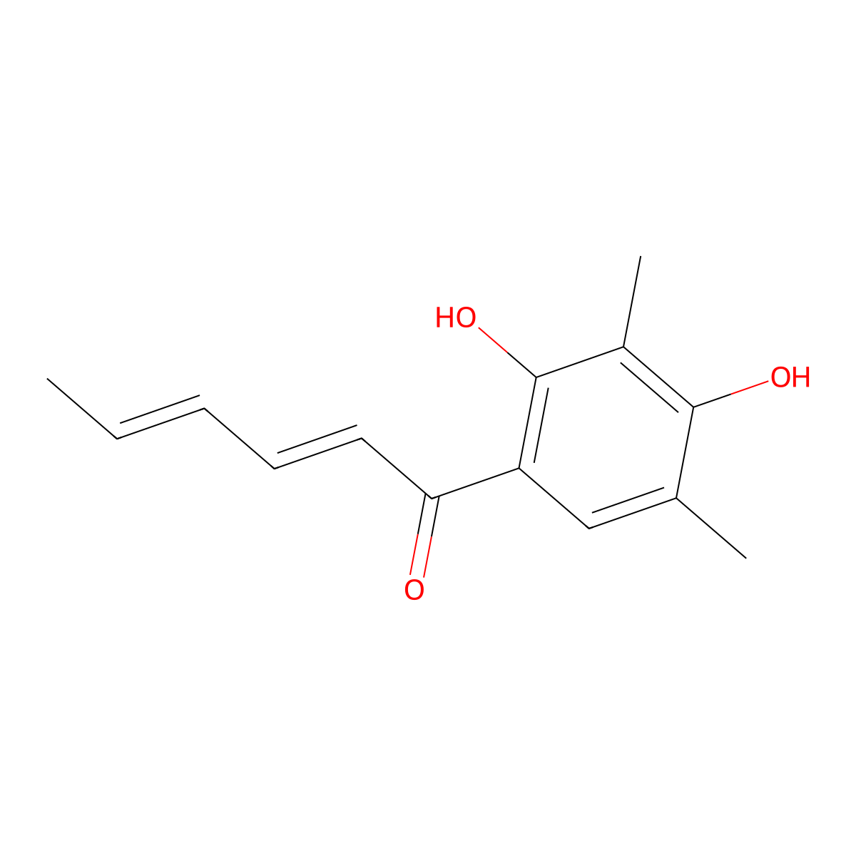 Sorbicillin molecular structure, CAS 79950-85-9