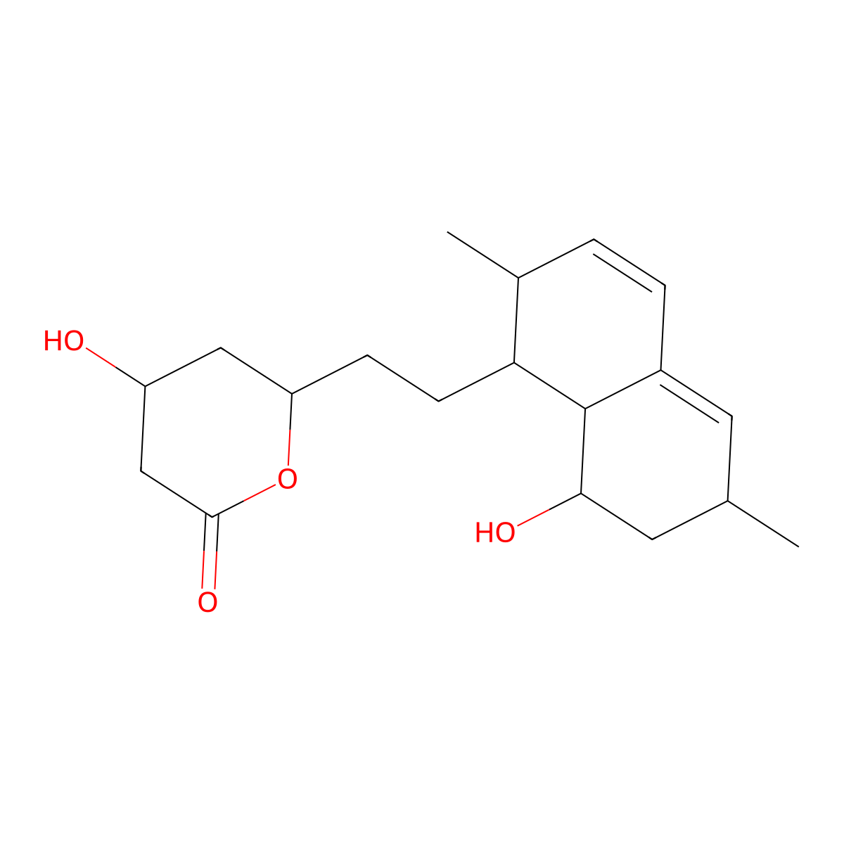 Monacolin J molecular structure, CAS 79952-42-4