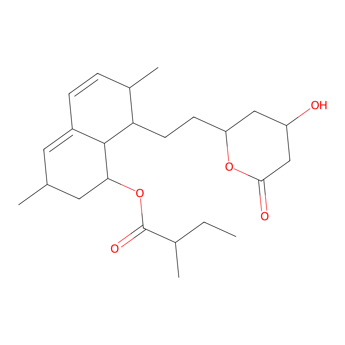 Epilovastatin molecular structure, CAS 79952-44-6