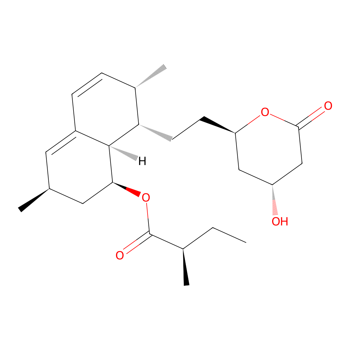 Epilovastatin molecular structure, CAS 79952-44-6