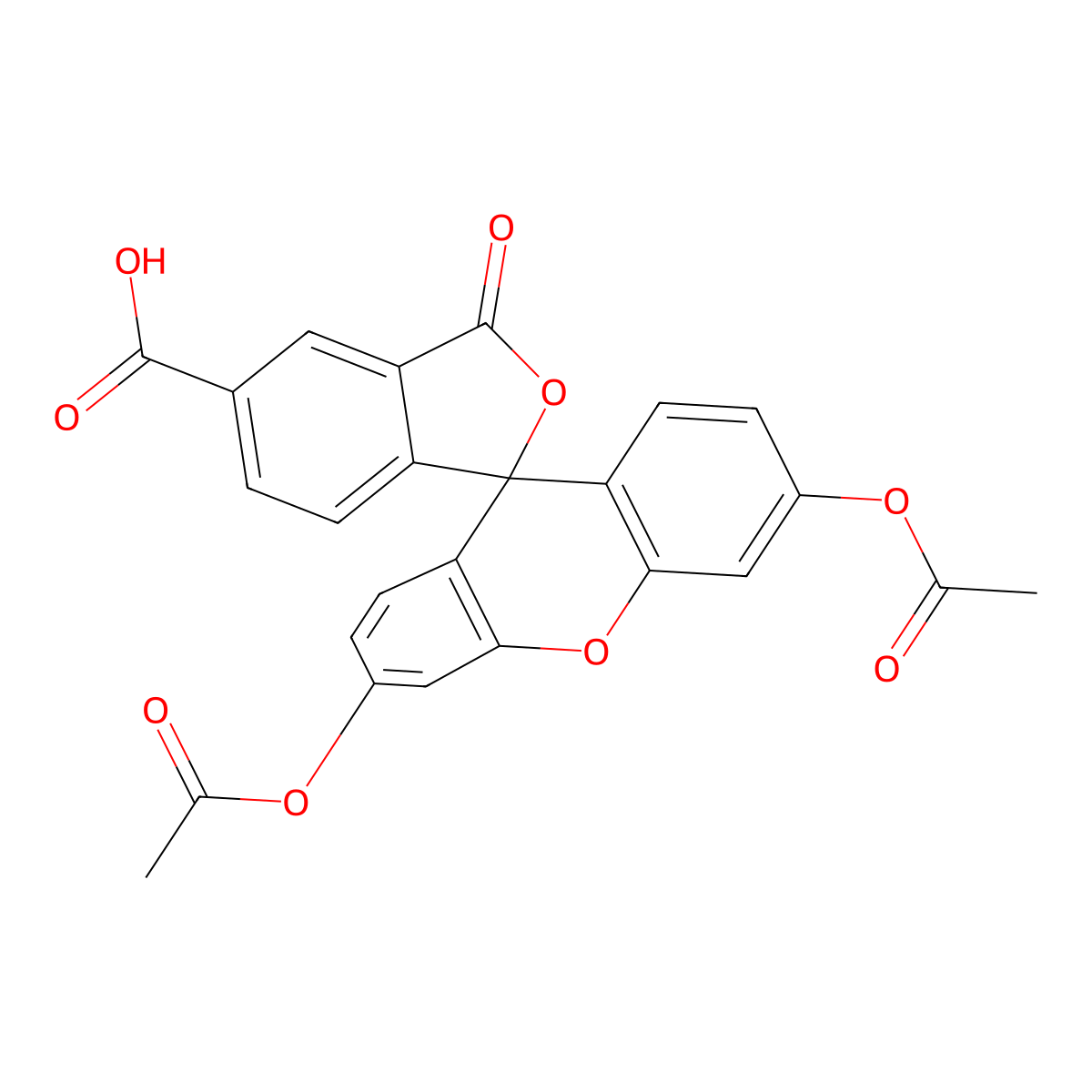 5-Carboxyfluorescein Diacetate molecular structure, CAS 79955-27-4