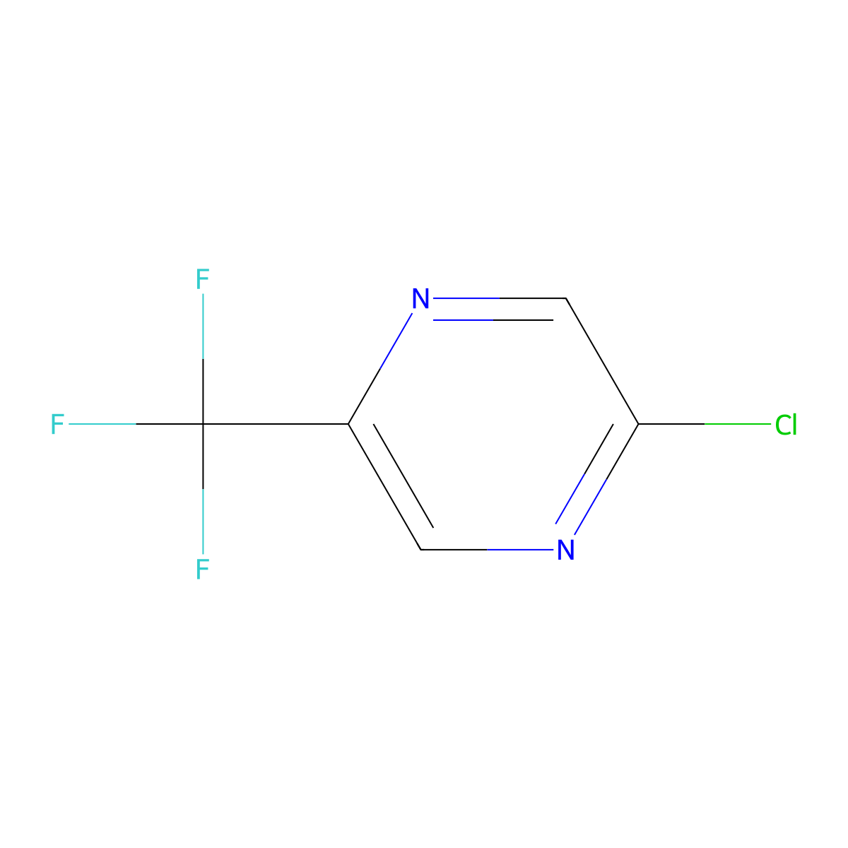 2-Chloro-5-(trifluoromethyl)pyrazine molecular structure, CAS 799557-87-2