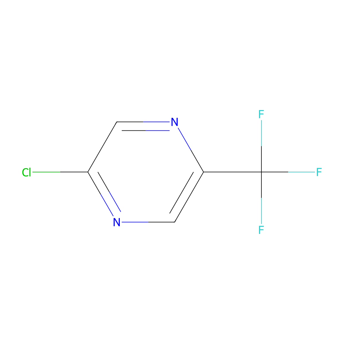 2-Chloro-5-(trifluoromethyl)pyrazine molecular structure, CAS 799557-87-2