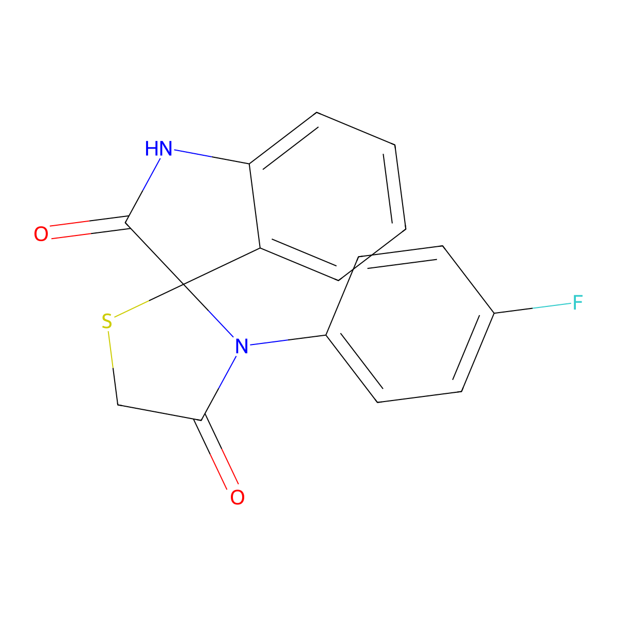 3'-(4-Fluorophenyl)spiro[3H-indole-3,2'-thiazolidine]-2,4'(1H)-dione molecular structure, CAS 79962-58-6