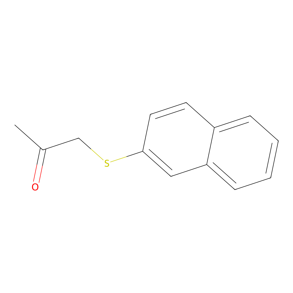1-(Naphthalen-2-ylsulfanyl)propan-2-one molecular structure, CAS 79965-94-9