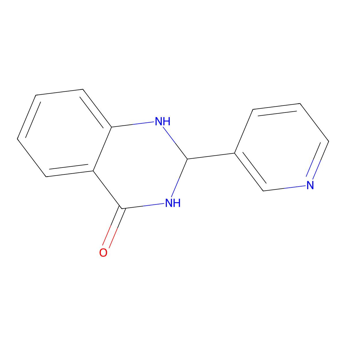 2-(pyridin-3-yl)-2,3-dihydroquinazolin-4(1H)-one molecular structure, CAS 79973-96-9