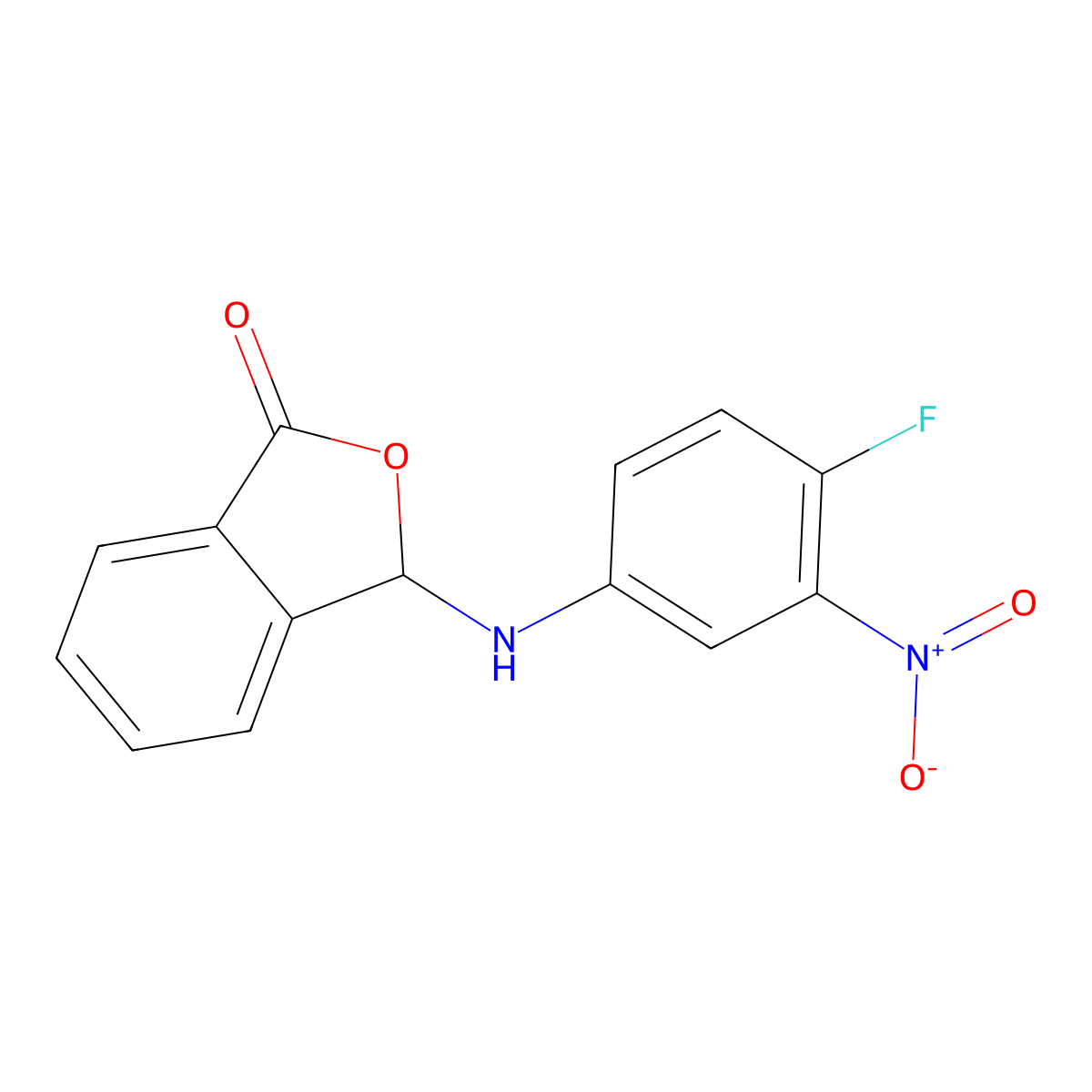 3-(4-fluoro-3-nitroanilino)-3H-2-benzofuran-1-one molecular structure, CAS 799773-41-4