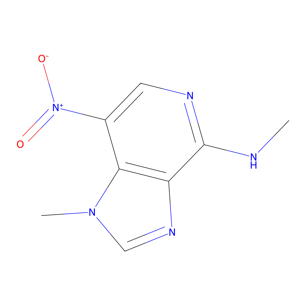 N,1-dimethyl-7-nitro-1H-imidazo[4,5-c]pyridin-4-amine molecular structure, CAS 799780-76-0