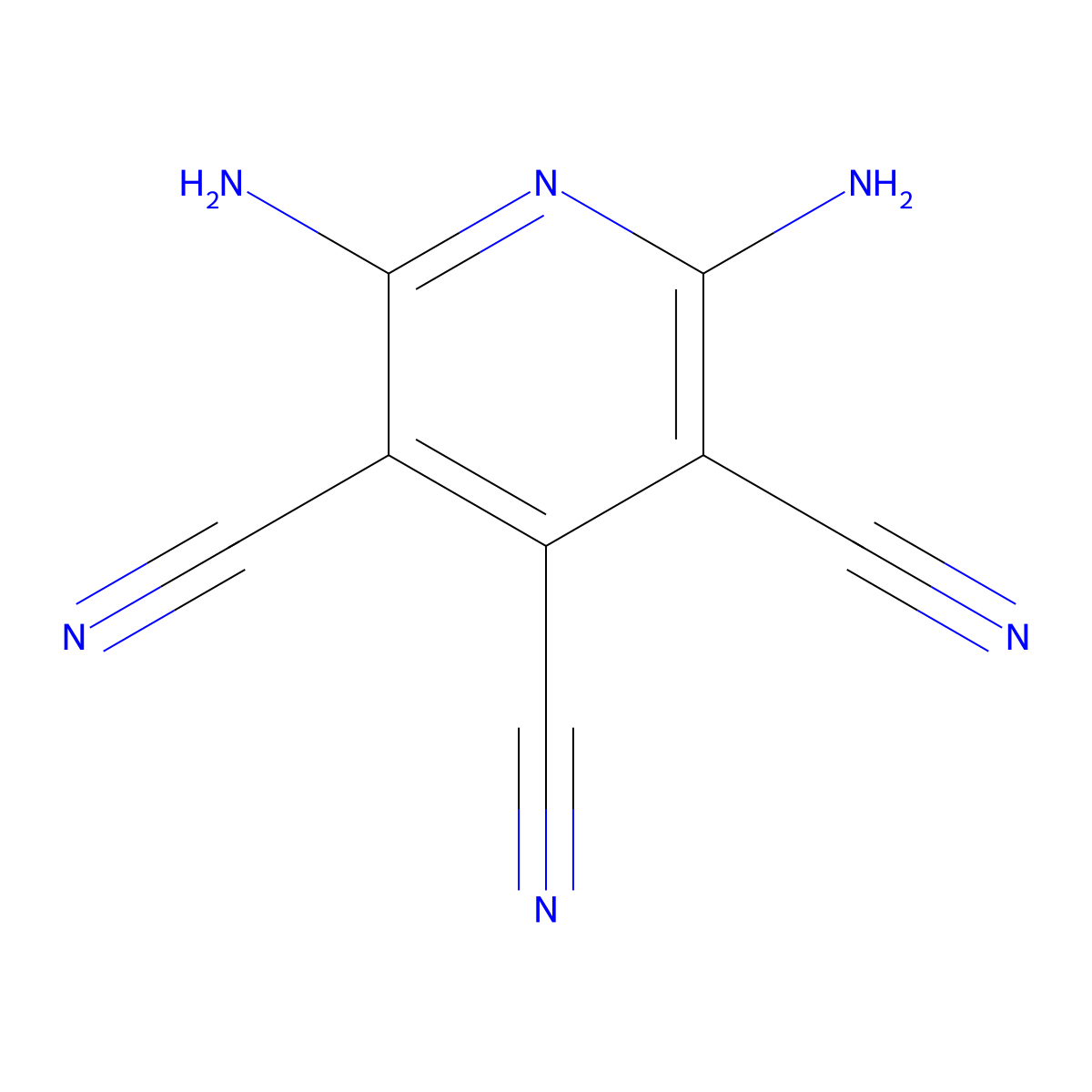 2,6-Diamino-3,4,5-pyridinetricarbonitrile molecular structure, CAS 79979-75-2