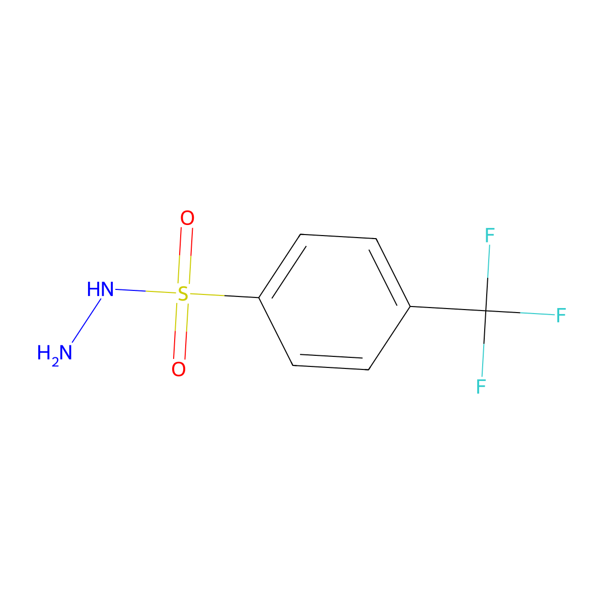 4-(Trifluoromethyl)benzenesulfonohydrazide molecular structure, CAS 799797-29-8